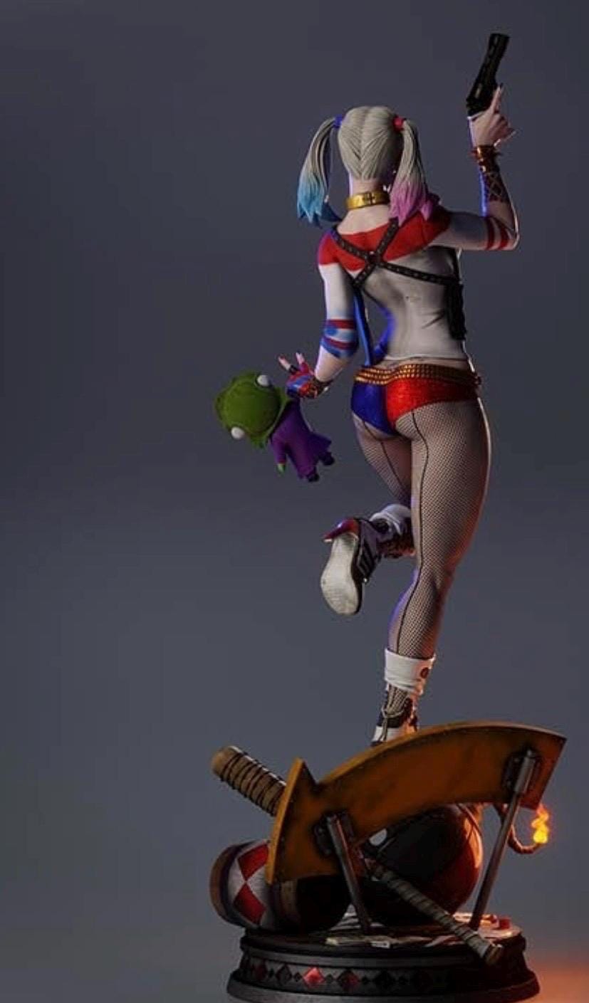 Chaotic Clown Girl Statue – Hand Painted Resin Figure 1:6 Scale