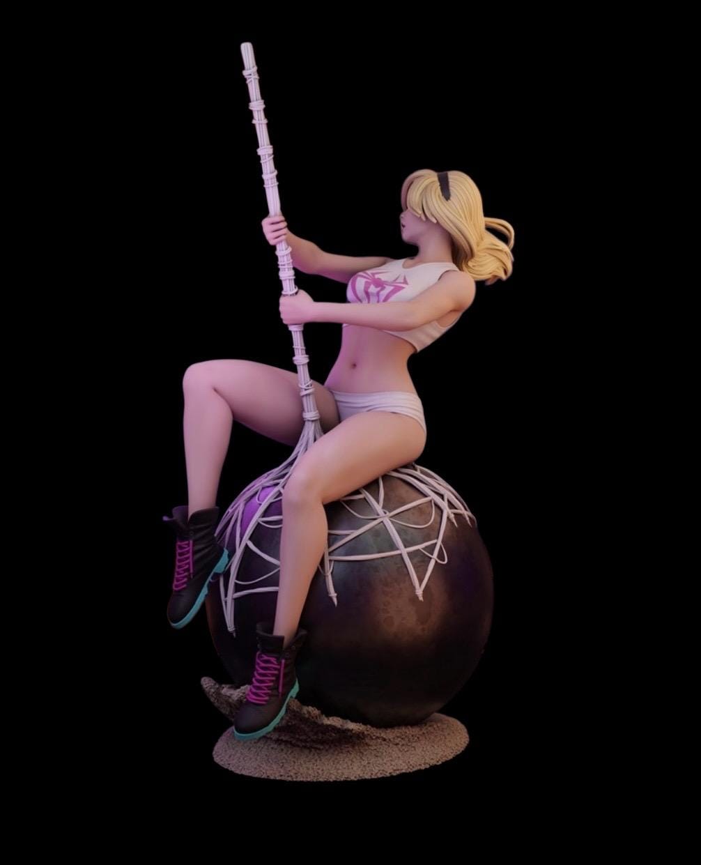 Blonde Pop Icon Custom Figurine | Hand Painted Resin Statue 1/6 Scale