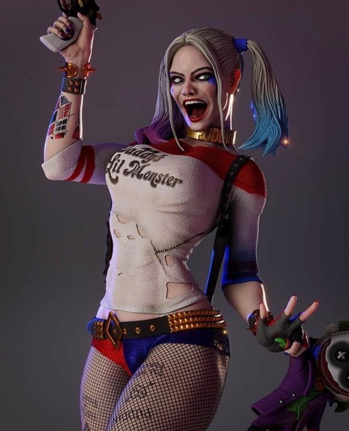 Chaotic Clown Girl Statue – Hand Painted Resin Figure 1:6 Scale