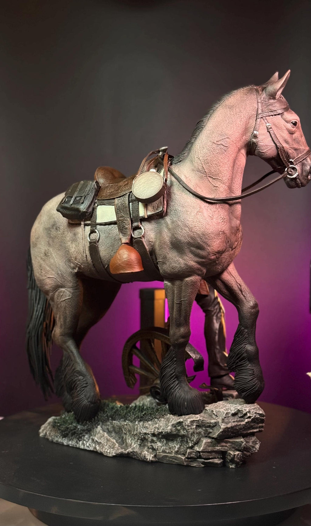 Frontier Sharpshooter with Horse – 1/6 Scale Custom Figurine • Hand Painted Western Diorama Statue