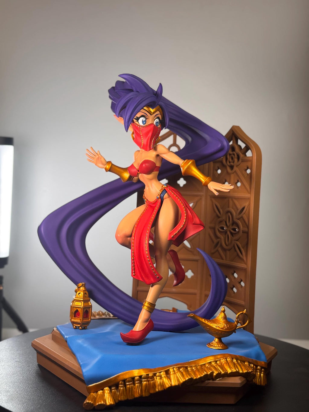 Hand Painted Resin Desert Dancer Figure | Anime Inspired Fantasy Display Statue