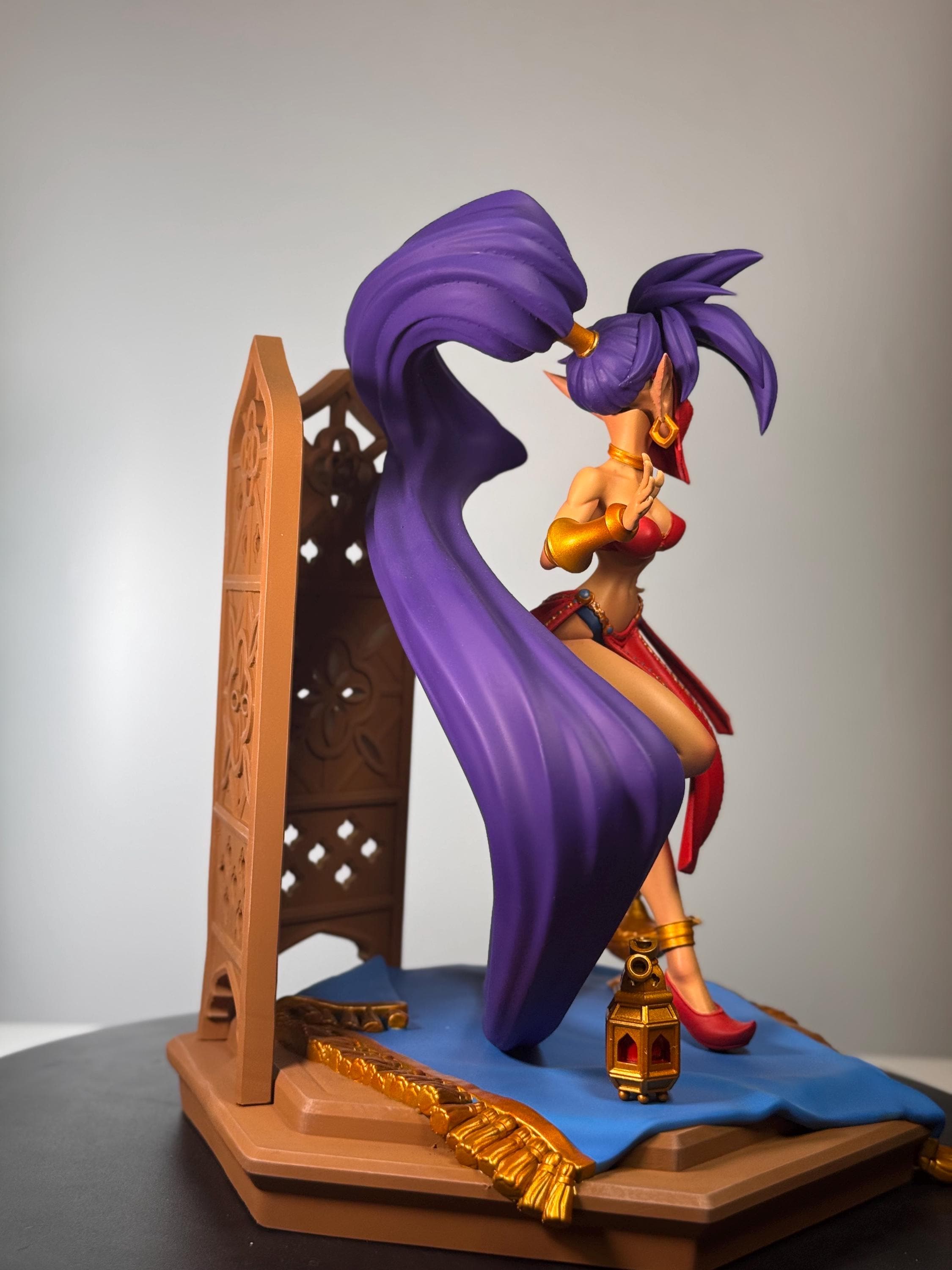 Hand Painted Resin Desert Dancer Figure | Anime Inspired Fantasy Display Statue
