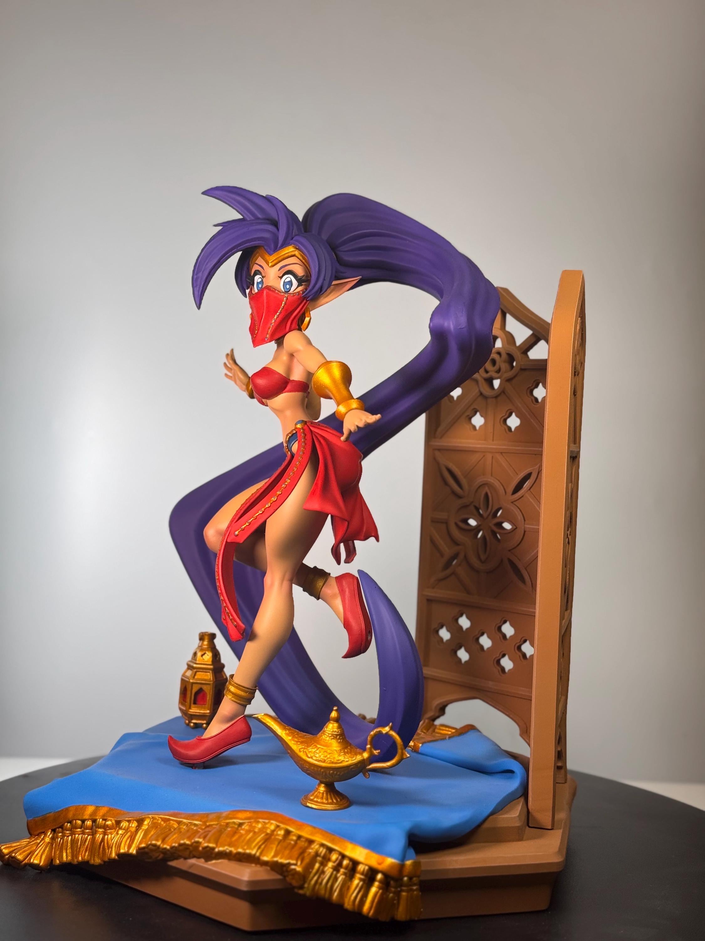 Hand Painted Resin Desert Dancer Figure | Anime Inspired Fantasy Display Statue