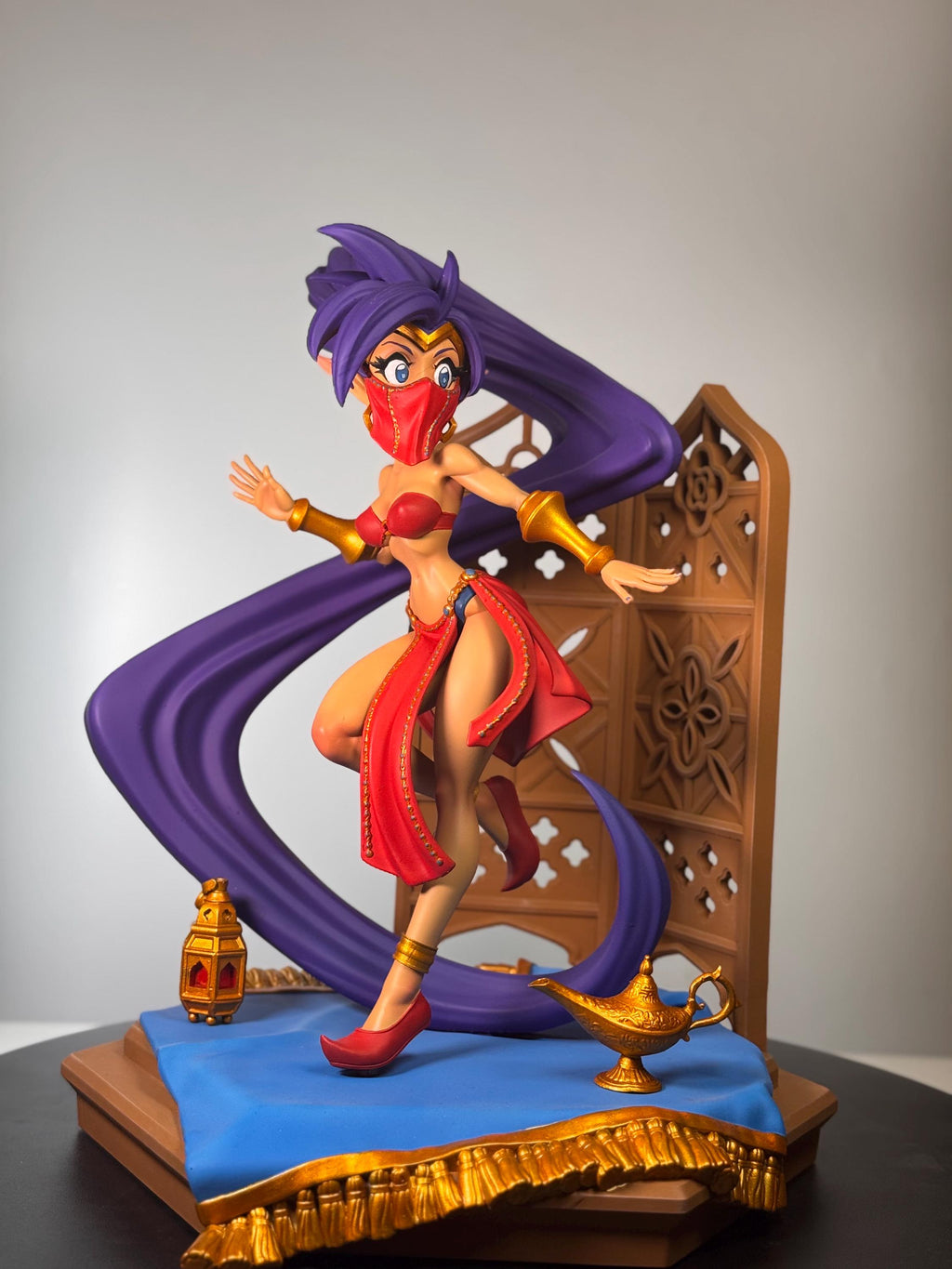 Hand Painted Resin Desert Dancer Figure | Anime Inspired Fantasy Display Statue