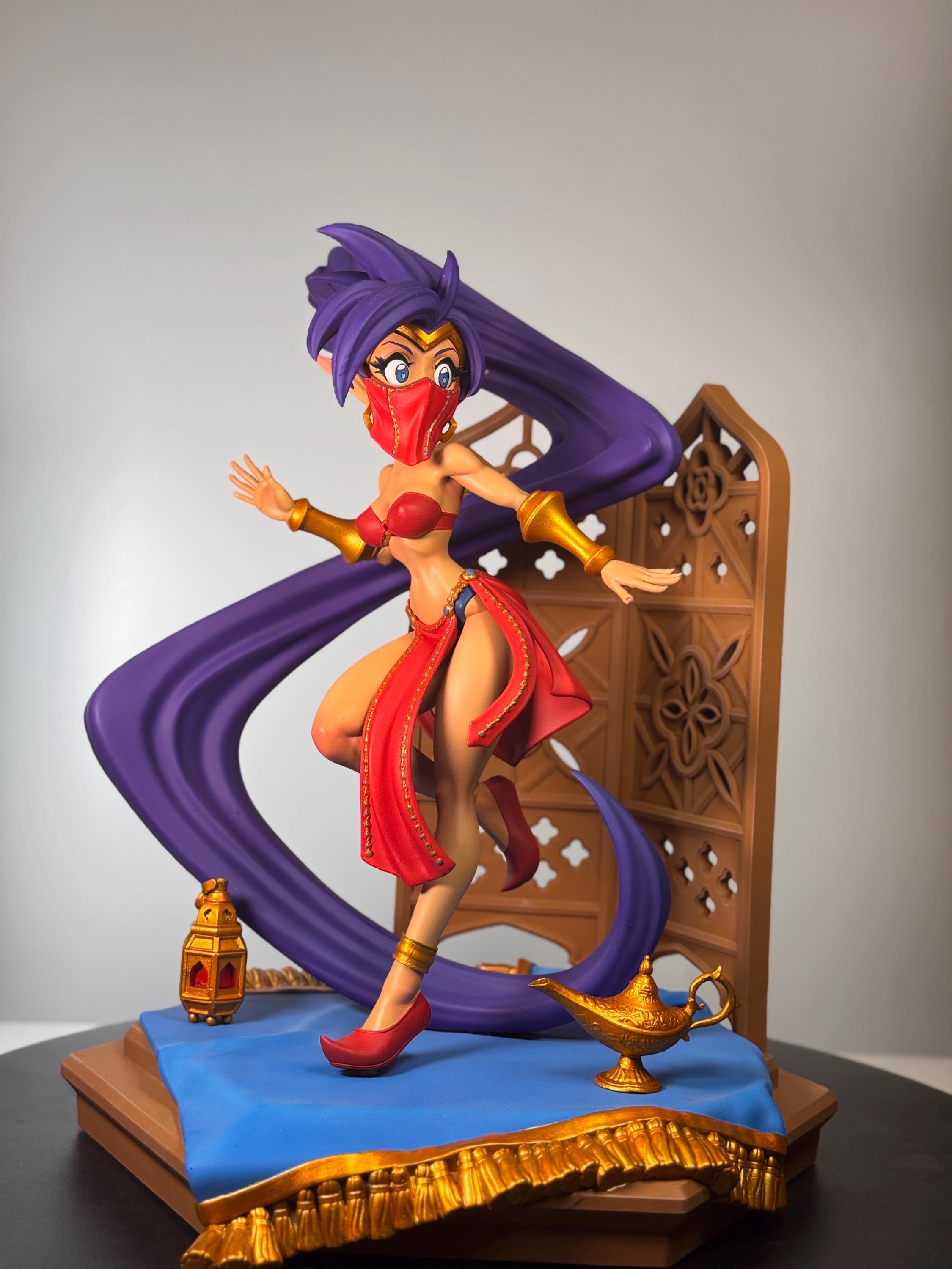 Hand Painted Resin Desert Dancer Figure | Anime Inspired Fantasy Display Statue