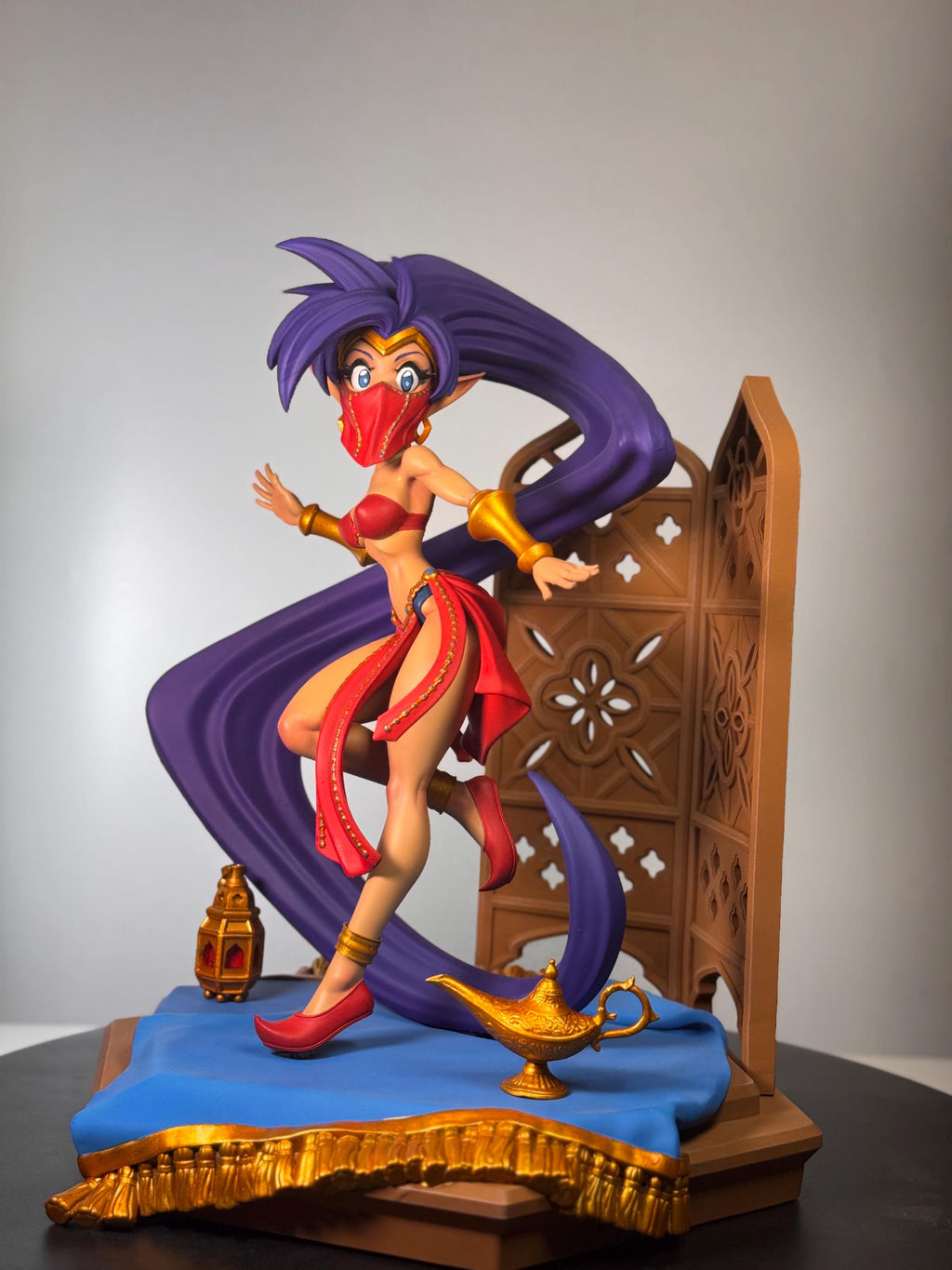 Hand Painted Resin Desert Dancer Figure | Anime Inspired Fantasy Display Statue
