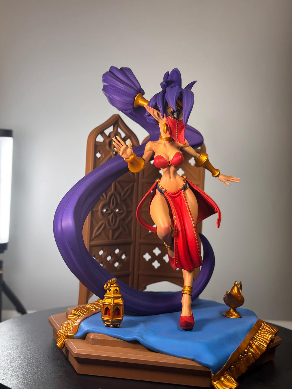 Hand Painted Resin Desert Dancer Figure | Anime Inspired Fantasy Display Statue