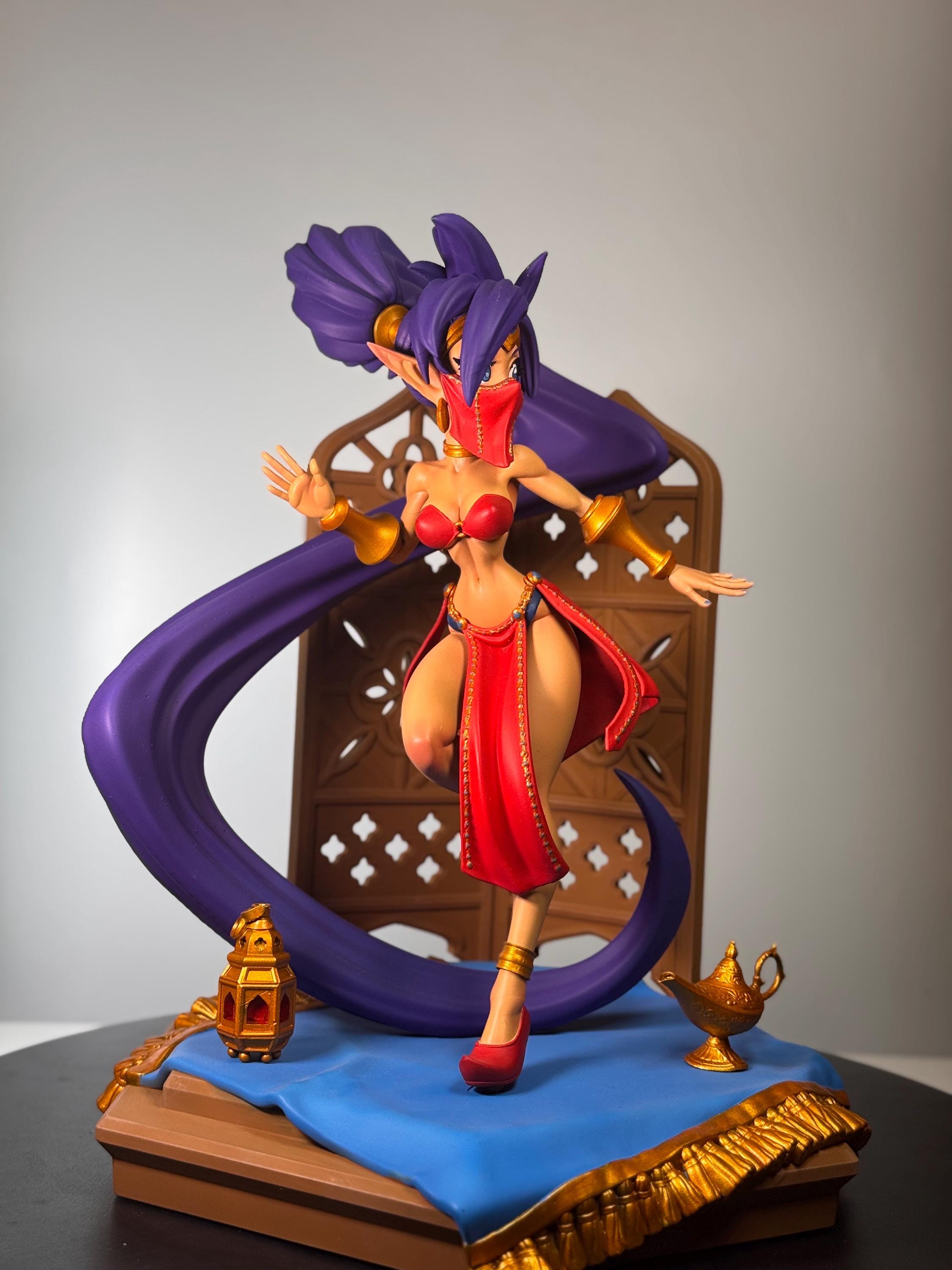 Hand Painted Resin Desert Dancer Figure | Anime Inspired Fantasy Display Statue