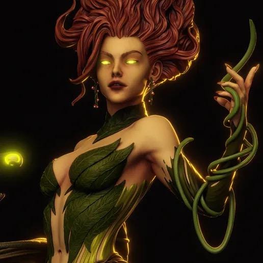 Gaia Mother Earth Resin Statue – Greek Goddess Nature Dryad Figure, Hand-Painted Forest Spirit Sculpture, Botanical Fantasy Art Decor 1:6