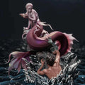 Siren and Sailor Diorama Resin Statue – Mythological Deep Sea Mermaid Figure, Hand-Painted 1/6