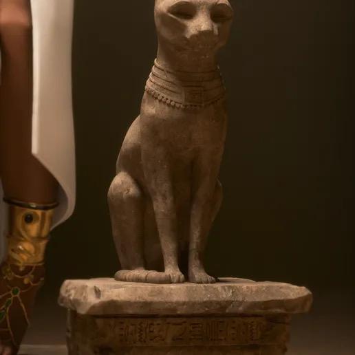 Egyptian Queen Cleopatra Resin Statue – Hand-Painted 1/6