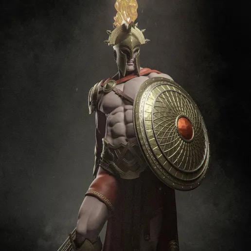 Greek God Ares Resin Statue – God of War Figure / Hand-Painted 1/6