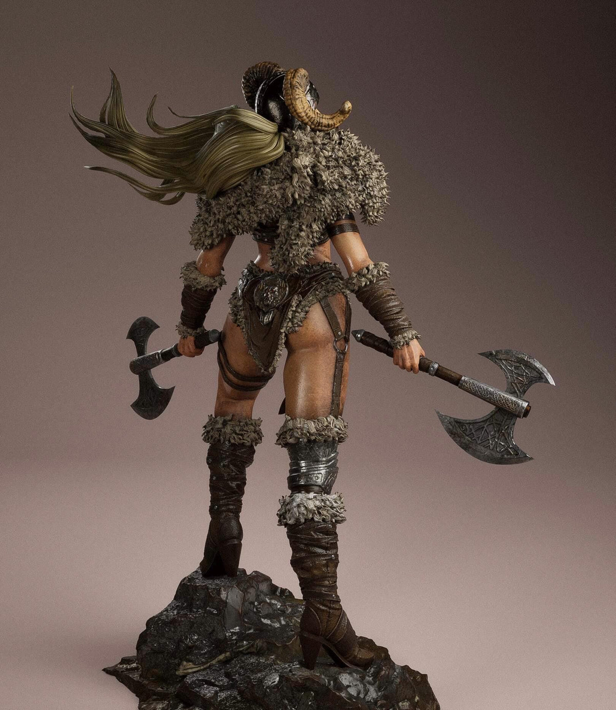 Ragna Stormborn - Viking Warrior Female Berserker Resin Statue 1/6 hand painted