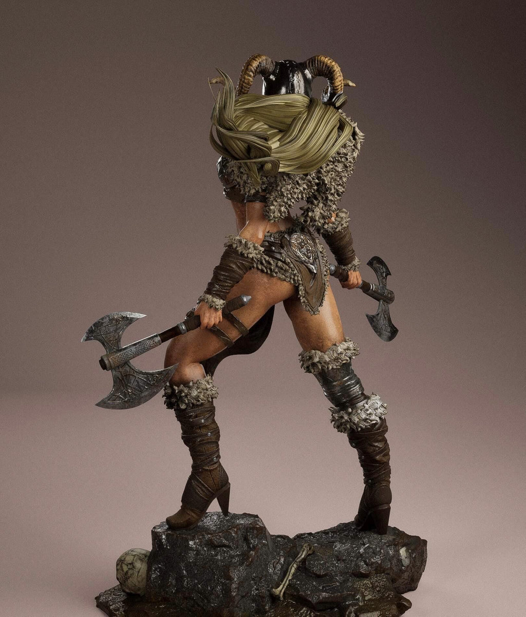 Ragna Stormborn - Viking Warrior Female Berserker Resin Statue 1/6 hand painted