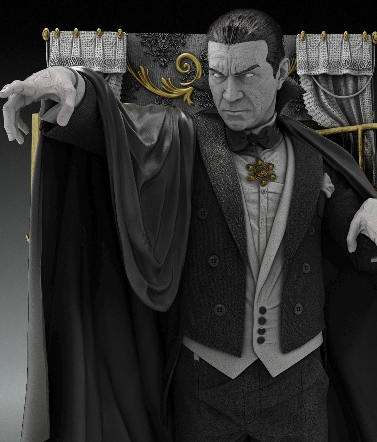 Count Dracula Statue - Classic Gothic Vampire Figure - 1/6 Scale - Horror Collector Gift