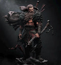 Norse Barbarian Warrior Statue – Viking Berserker 1/6 Scale Resin Figure, 3D Printed Fantasy Collectible, North Warrior Display Statue
