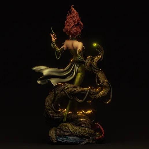 Gaia Mother Earth Resin Statue – Greek Goddess Nature Dryad Figure, Hand-Painted Forest Spirit Sculpture, Botanical Fantasy Art Decor 1:6