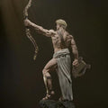 Greek God Apollo Resin Statue – God Figure with Golden Bow & Lyre, Hand-Painted Hellenic Olympian Fine Art 1/6