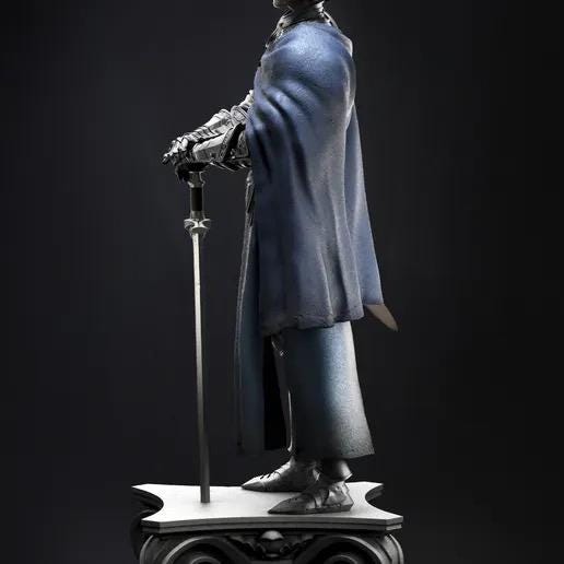 Joan of Arc Resin Statue – French Maiden Knight Figure in Gothic Plate Armor with Longsword & Fleur-de-Lis Cloak, Hand-Painted Medieval 1/6