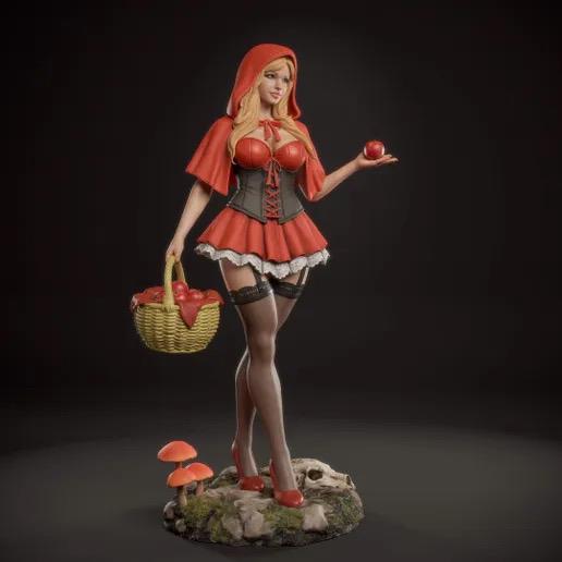 Scarlet Hood statue / pinup figurine hand painted 1/6