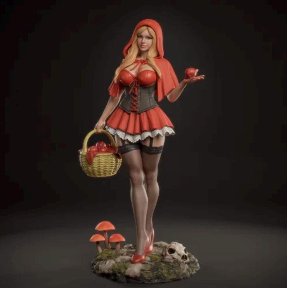 Scarlet Hood statue / pinup figurine hand painted 1/6