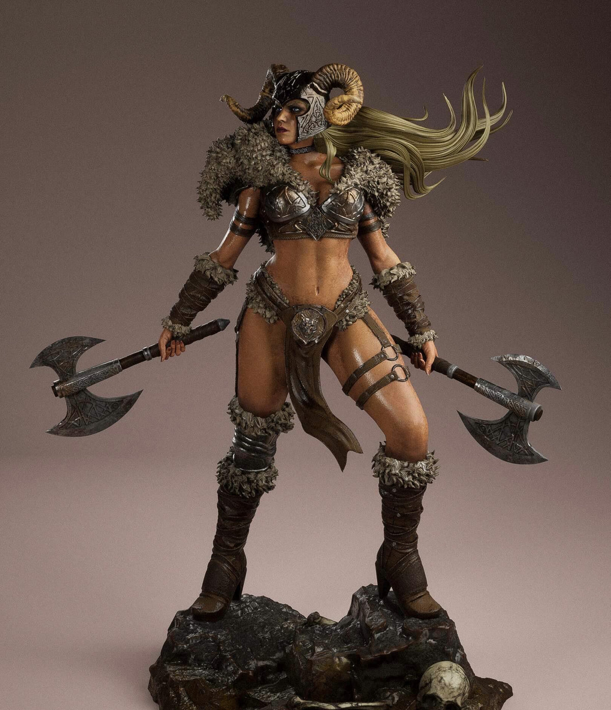 Ragna Stormborn - Viking Warrior Female Berserker Resin Statue 1/6 hand painted