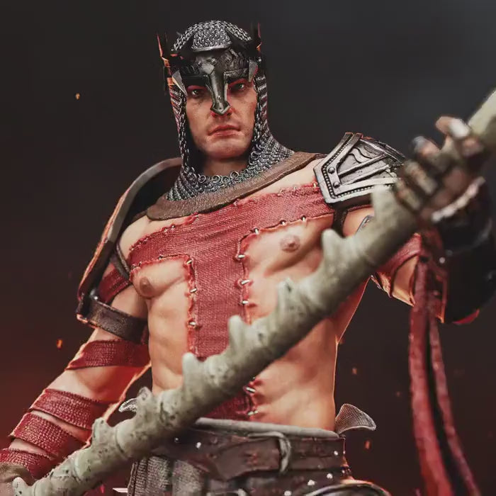 Hand-Painted Dark dante Warrior Figurine: 1/6 Scale Resin Statue hand painted