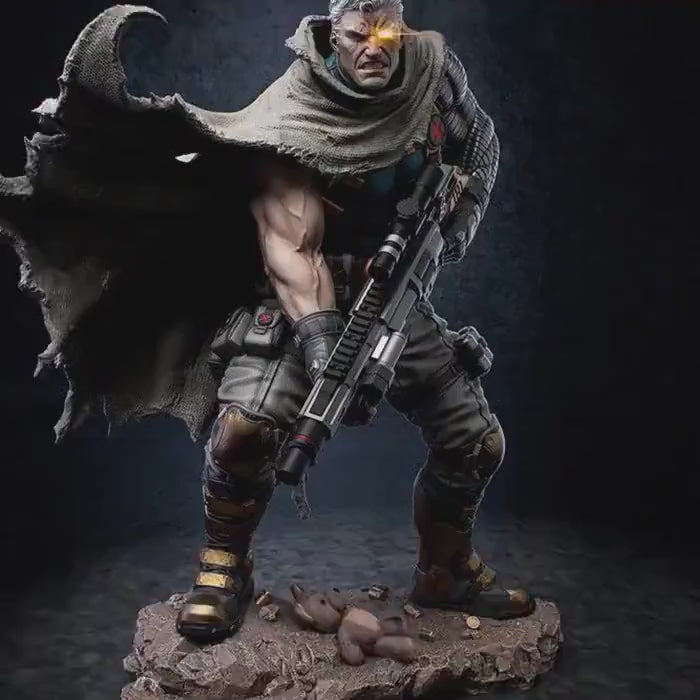 Collectible Custom Cable Figure 32cm Scale 1/6, Detailed Art, for Collectors hand painted