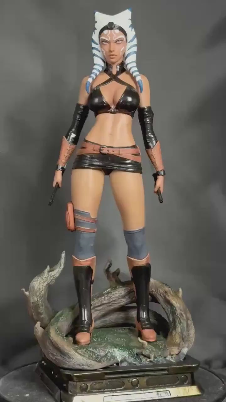 Custom Alien Warrior Woman Figurine – 1/6 Scale Hand Painted