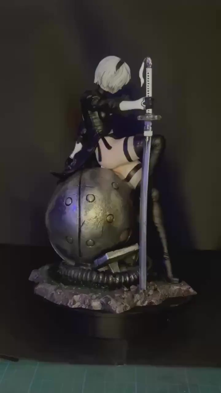 Android Warrior custom statue | battle android | 30cm | 1/6 hand painted