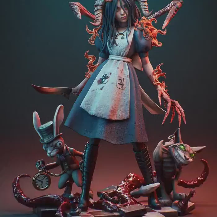 Custom Figurine of Twisted Wonderland Girl – 1/6 Scale Resin Statue / hand painted