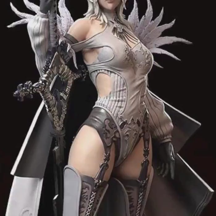 Android Warrior Figurine - 3D Printed Collectible Statue | 1/6 hand painted