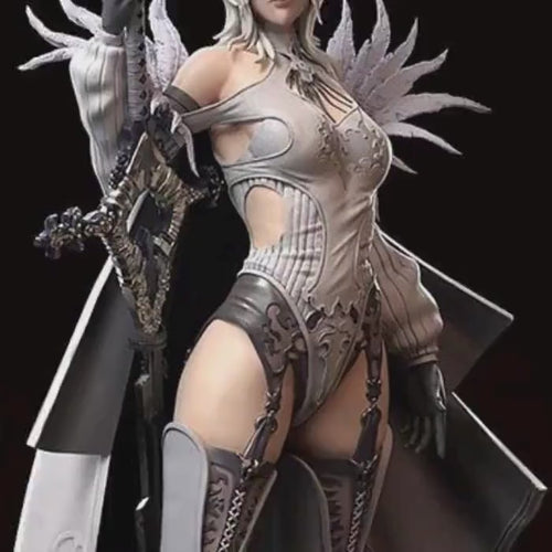 Android Warrior Figurine - 3D Printed Collectible Statue | 1/6 hand painted