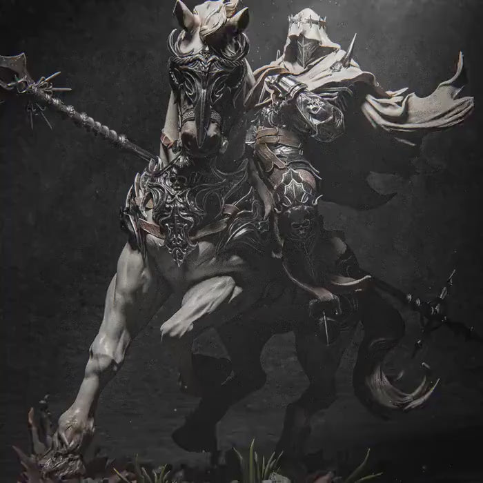 Dark Knight Dareios on Horseback – 1/6 Scale hand painted