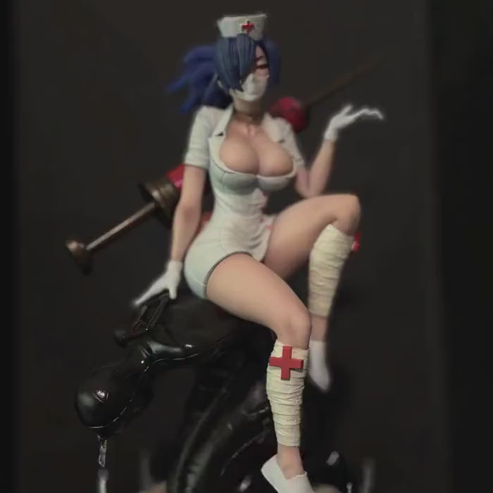 Ninja Nurse valentine Figurine – Highly Detailed custom Statue 1/6 hand painted
