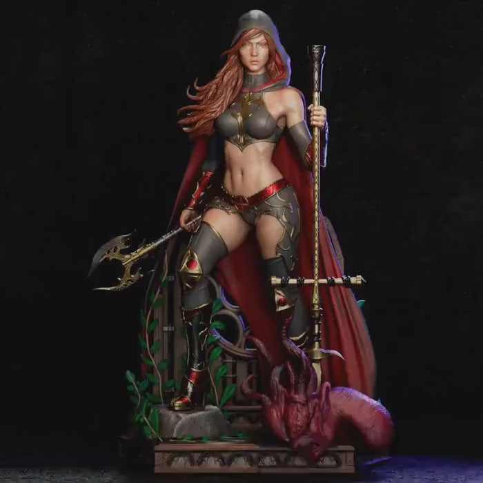 Magdalena Huntress Figurine – 1/6 or 1/4 Scale Resin Statue