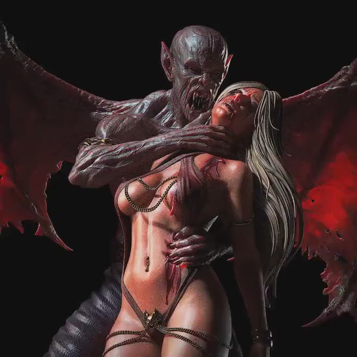 Dracula diorama – hand painted 1/6 hand Painted Figurine