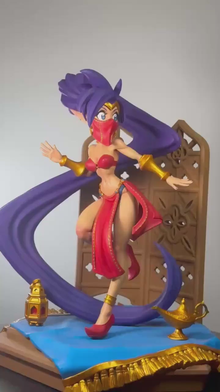 Hand Painted Resin Desert Dancer Figure | Anime Inspired Fantasy Display Statue