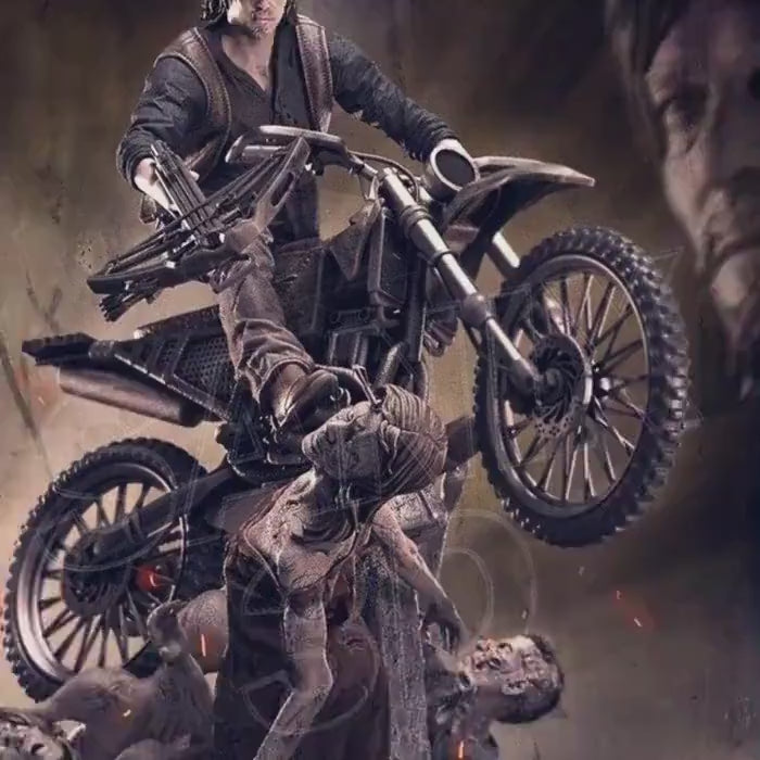 Crossbow Hunter Daryl Custom Figurine | 3D Printed Collectible | 1/6